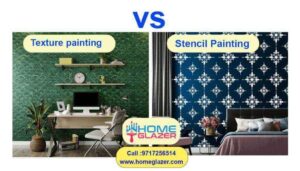 Texture Painting vs Stencil Painting | Decorative Wall Paintings