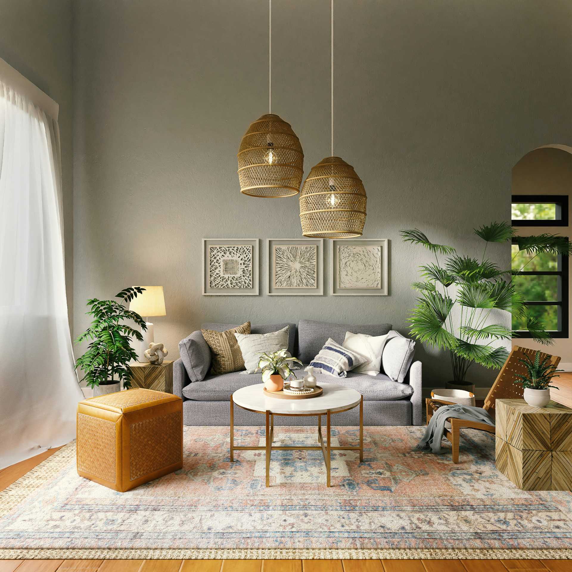 Professional painting tools and equipment for quality interior work