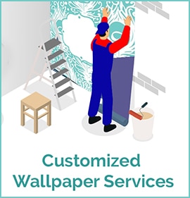 Customized Wallpaper Services in Delhi by Home Glazer