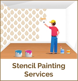 Stencil Painting Services in Delhi by Home Glazer