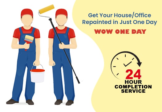 wow one day painting services in Delhi by Home Glazer